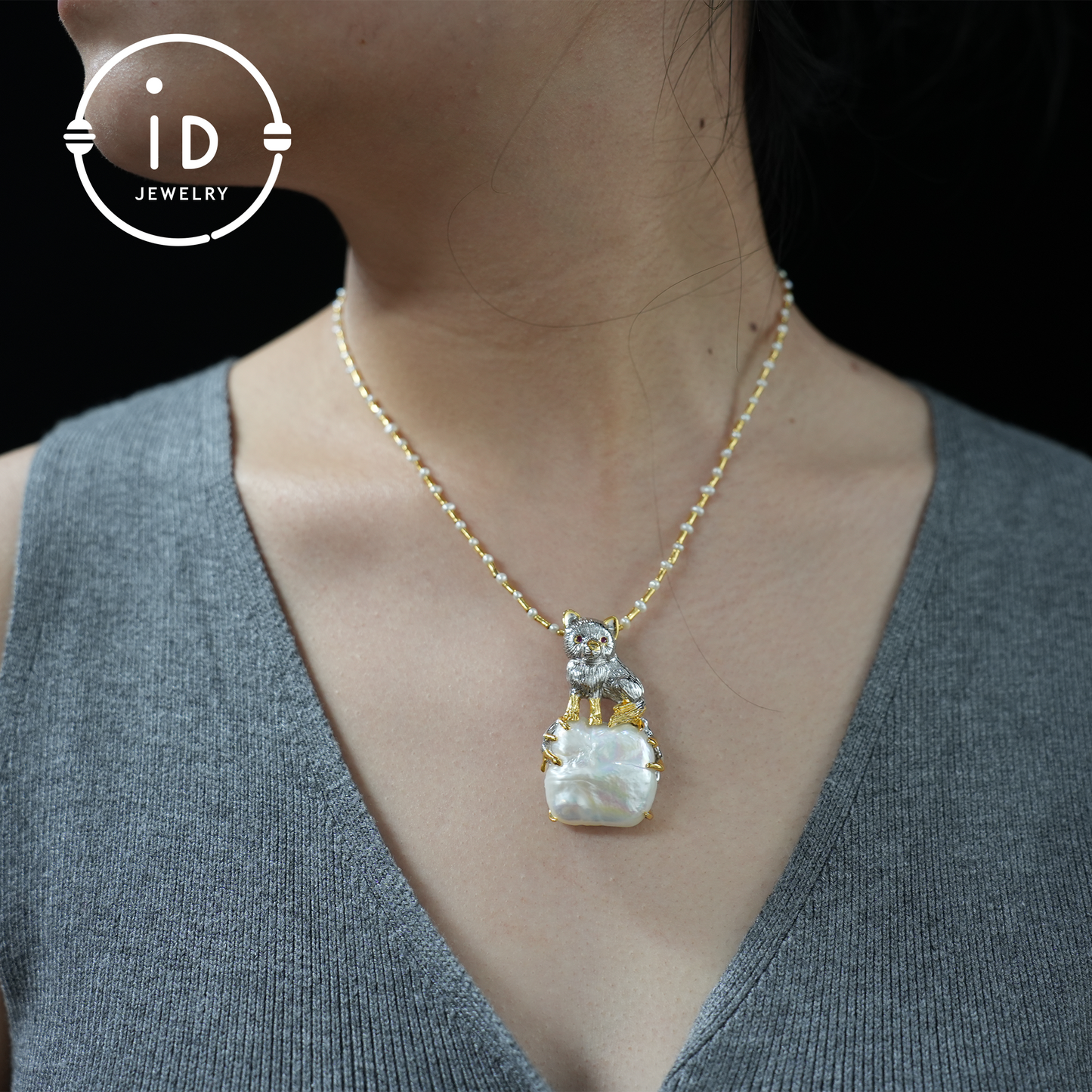 Süßer Hundeanhänger | Barockperle | Handgefertigter Schmuck | Geschenk für Hundeliebhaber | Schutzamulett