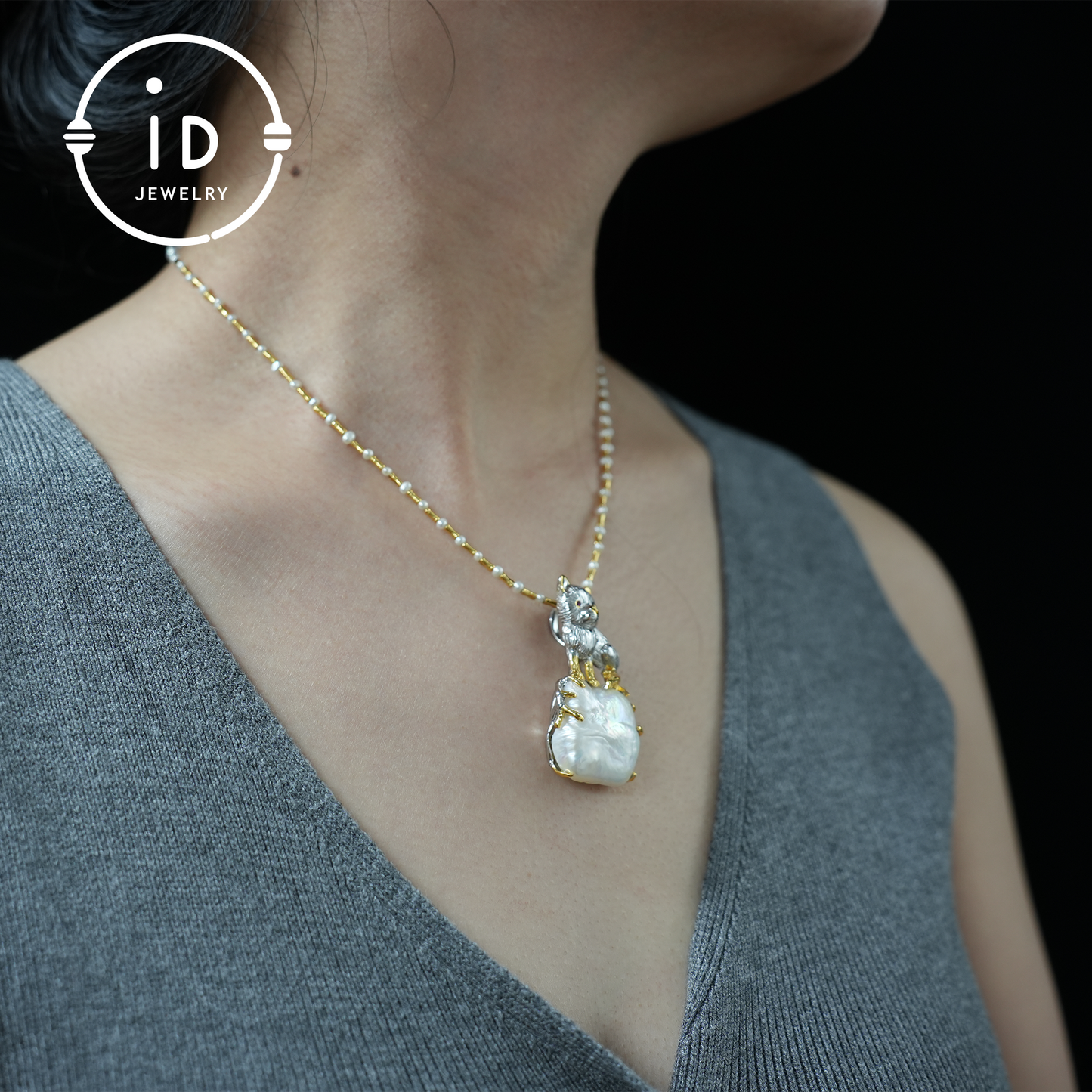 Süßer Hundeanhänger | Barockperle | Handgefertigter Schmuck | Geschenk für Hundeliebhaber | Schutzamulett