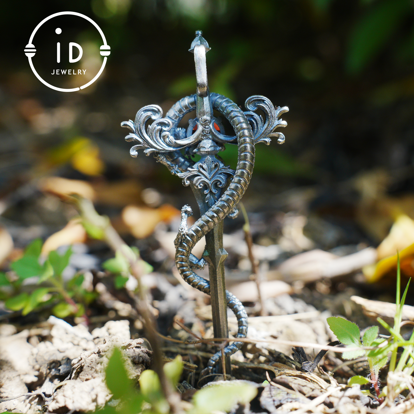 925 Silver Dragon Pendant Necklace|Medieval Fantasy Jewelry|Gothic Dragon Style|Spiritual Power Symbol