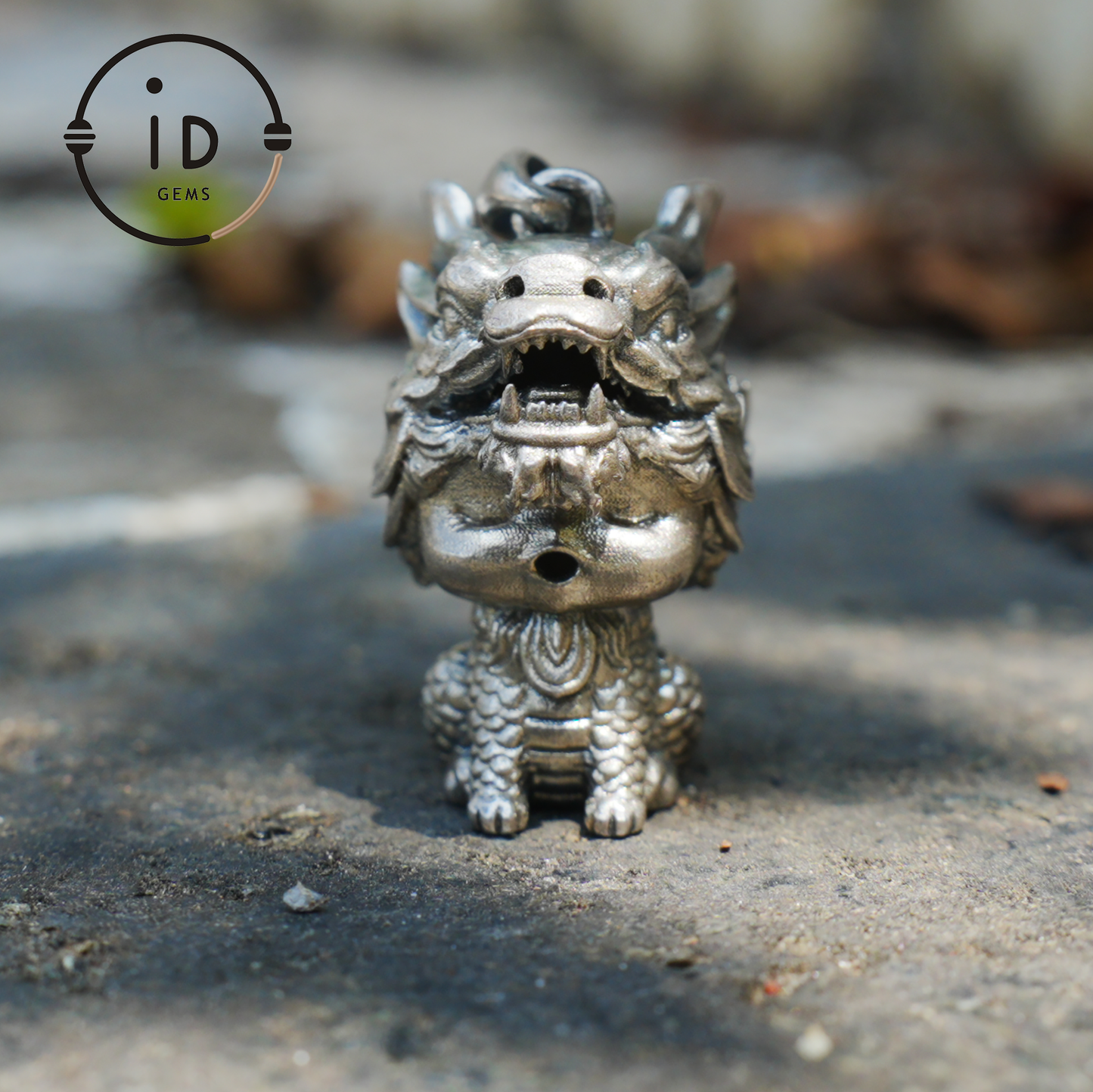 Dragon Guardian Pendant, Handcrafted Totem Amulet, Fantasy Spirit Creature Jewelry, Mythical Beast Design, Protective Charm Gift
