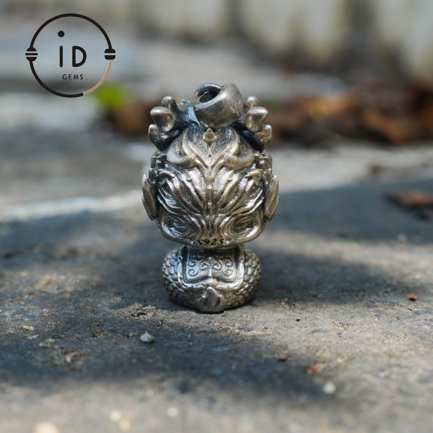 Dragon Guardian Pendant, Handcrafted Totem Amulet, Fantasy Spirit Creature Jewelry, Mythical Beast Design, Protective Charm Gift