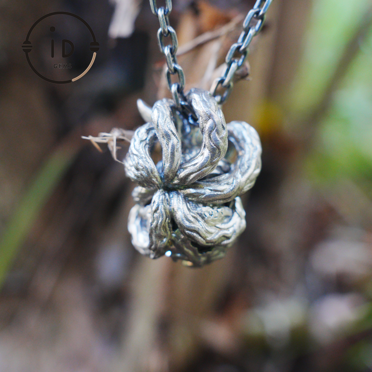 Mystic Fox Pendant with Phantom Quartz, Handmade Protective Amulet, Fantasy Animal Jewelry, Enchanted Spirit Totem Necklace