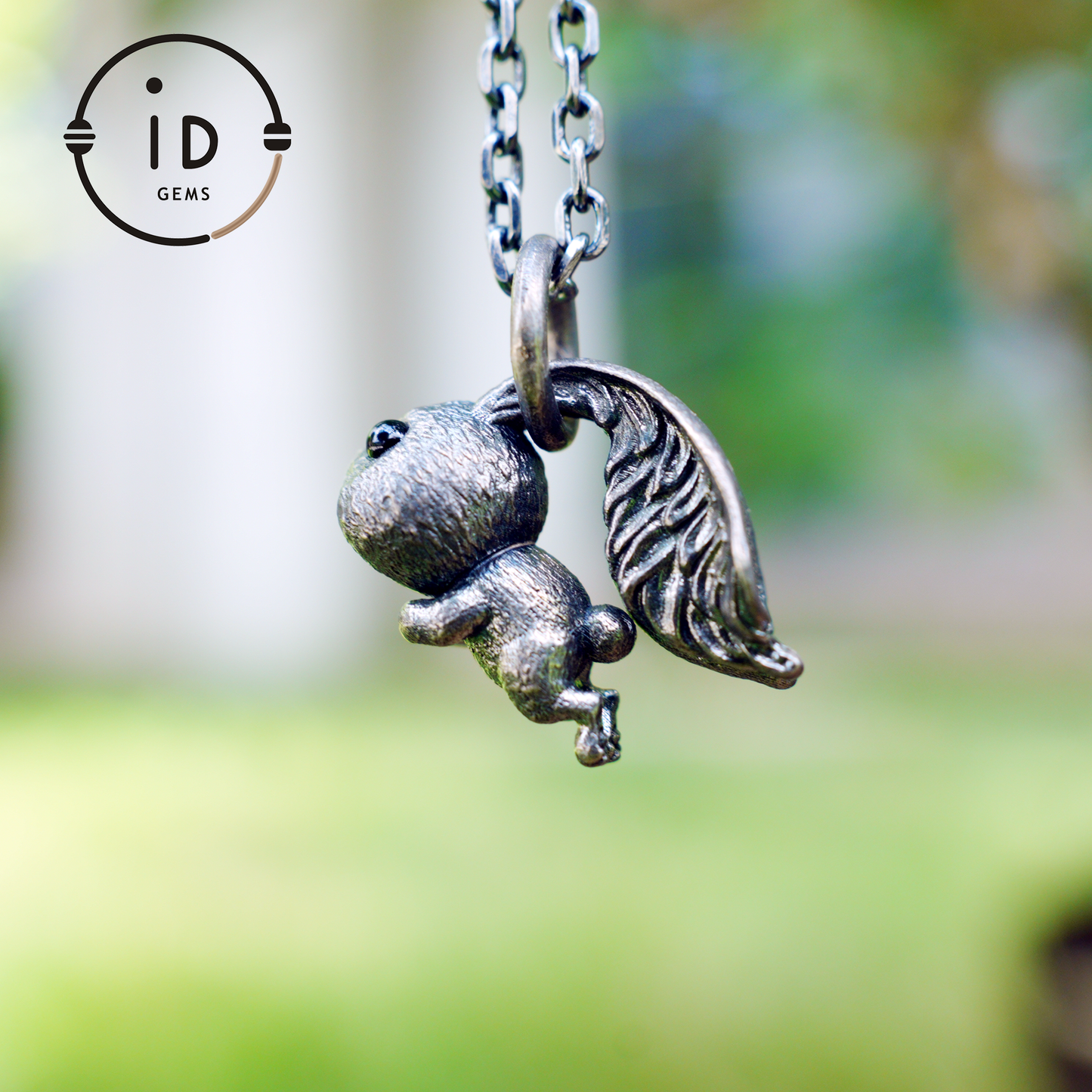 Rabbit Pendant – Leaping Bunny Totem with Onyx Eyes, Handmade Animal Amulet, Symbol of Awakening and New Beginnings