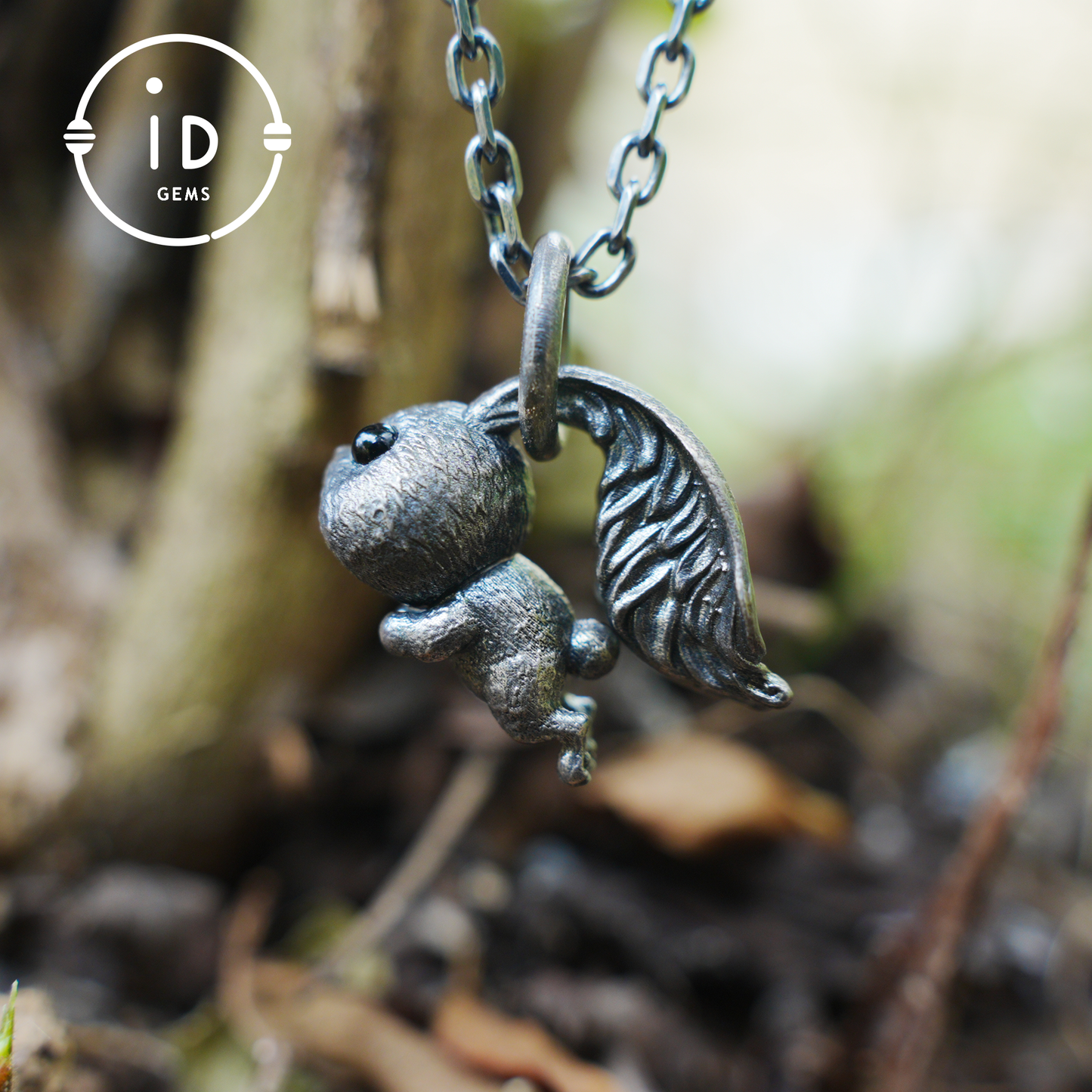 Rabbit Pendant – Leaping Bunny Totem with Onyx Eyes, Handmade Animal Amulet, Symbol of Awakening and New Beginnings