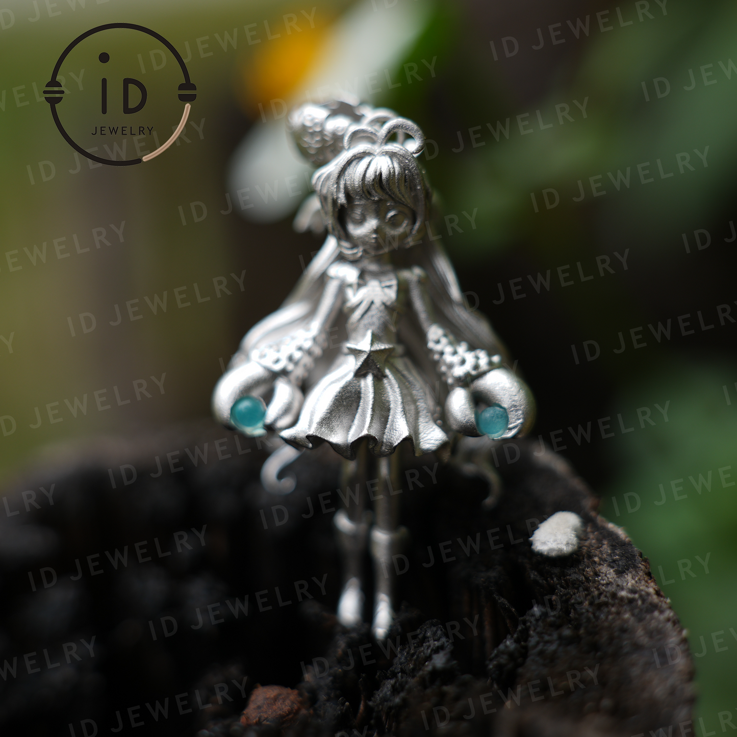 Cancer Zodiac Pendant with Amazonite – Handmade Star Sign Amulet Jewelry, Cute Horoscope Girl Charm for Astrology Lovers