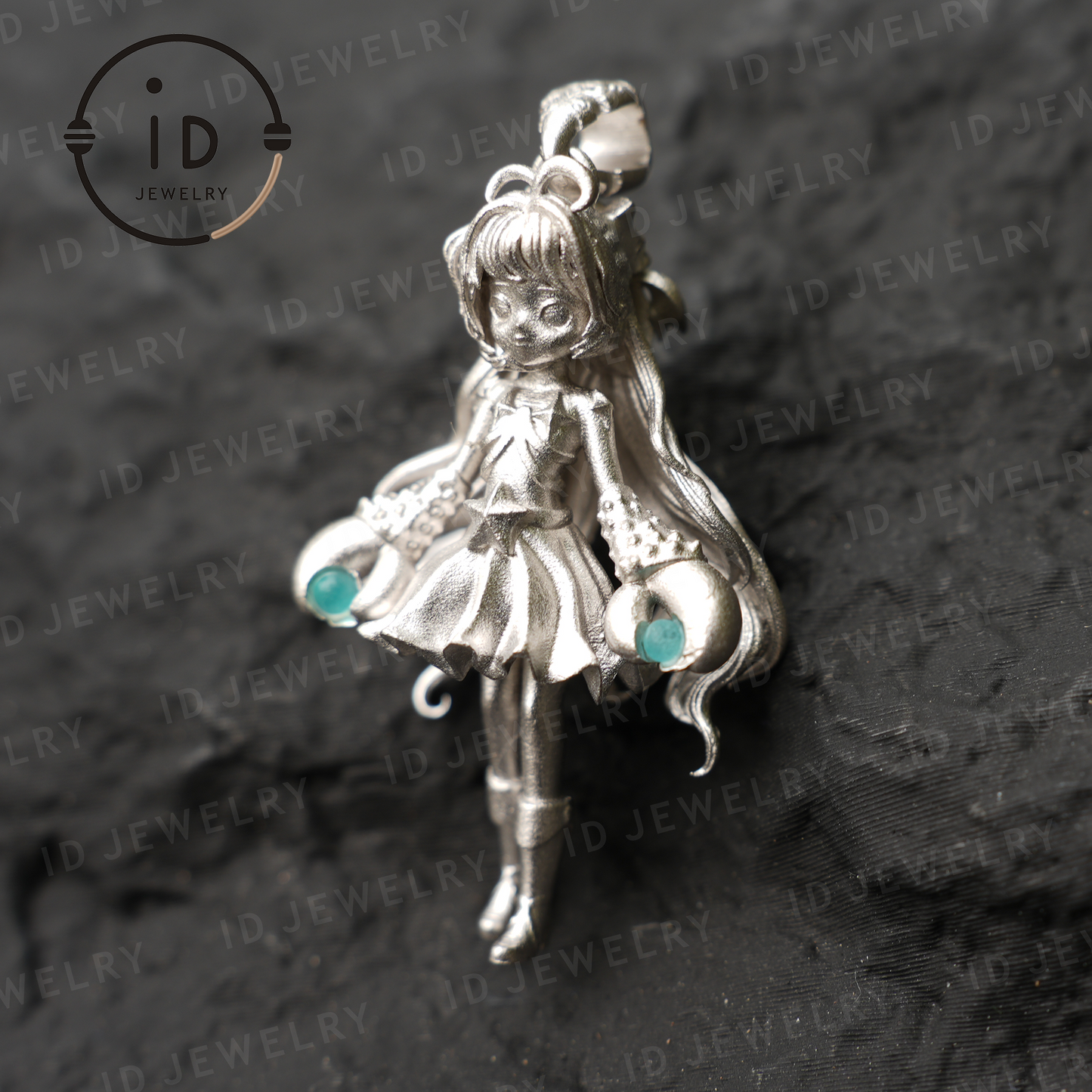 Cancer Zodiac Pendant with Amazonite – Handmade Star Sign Amulet Jewelry, Cute Horoscope Girl Charm for Astrology Lovers