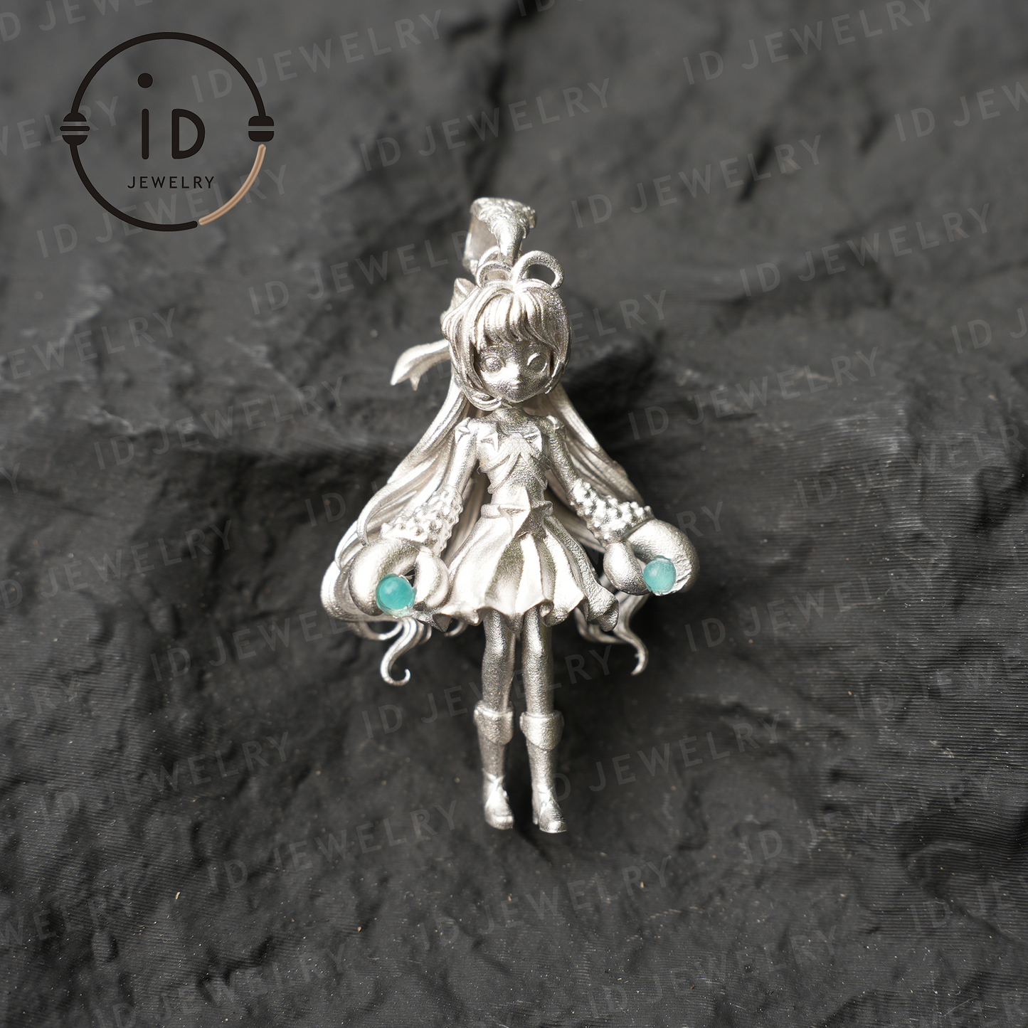 Cancer Zodiac Pendant with Amazonite – Handmade Star Sign Amulet Jewelry, Cute Horoscope Girl Charm for Astrology Lovers