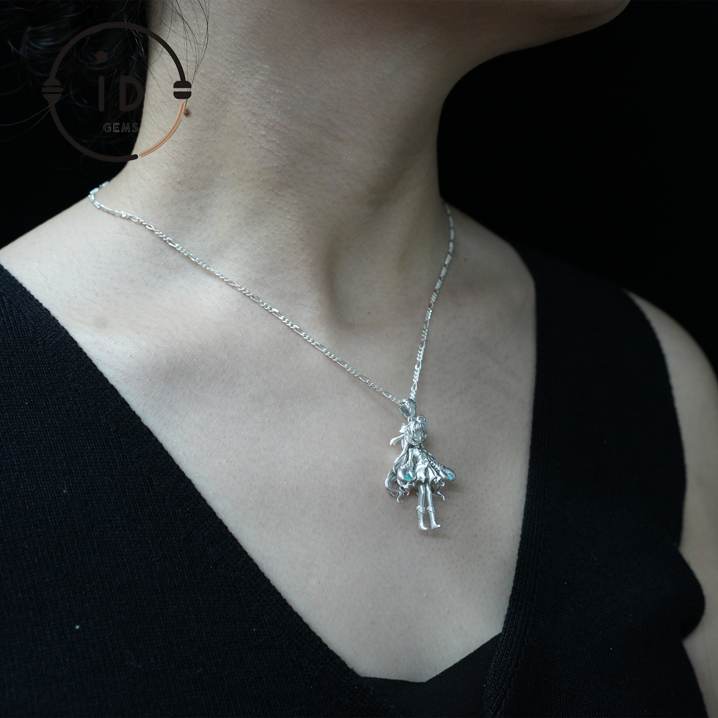 Cancer Zodiac Pendant with Amazonite – Handmade Star Sign Amulet Jewelry, Cute Horoscope Girl Charm for Astrology Lovers