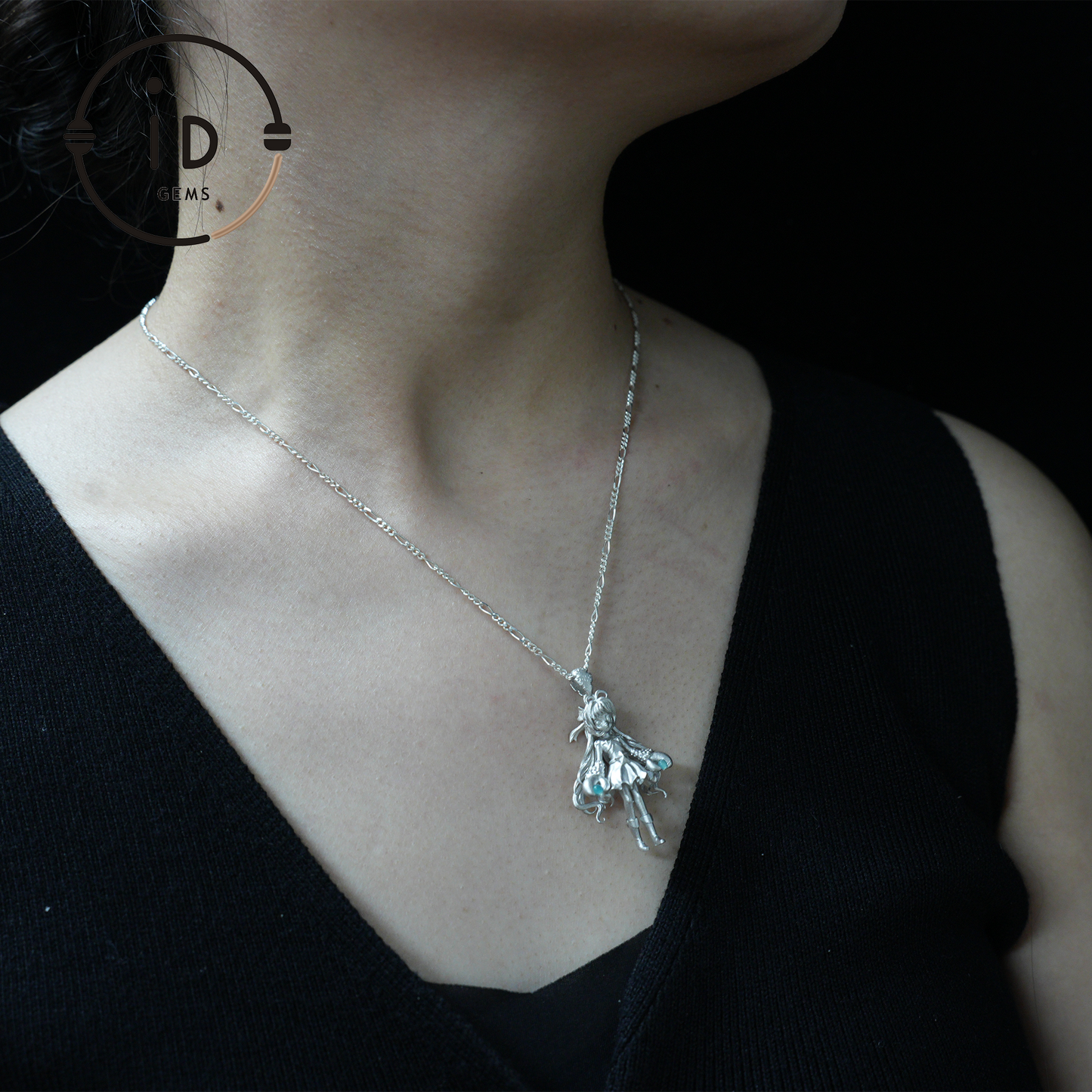 Cancer Zodiac Pendant with Amazonite – Handmade Star Sign Amulet Jewelry, Cute Horoscope Girl Charm for Astrology Lovers