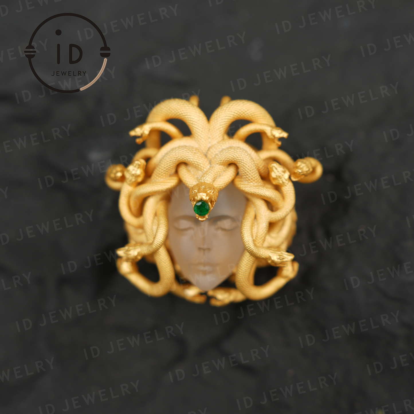 Medusa’s Sleeping Eye · Spiritual Pendant of the Resting Goddess · Third Eye as a Symbol of Insight and Inner Guidance