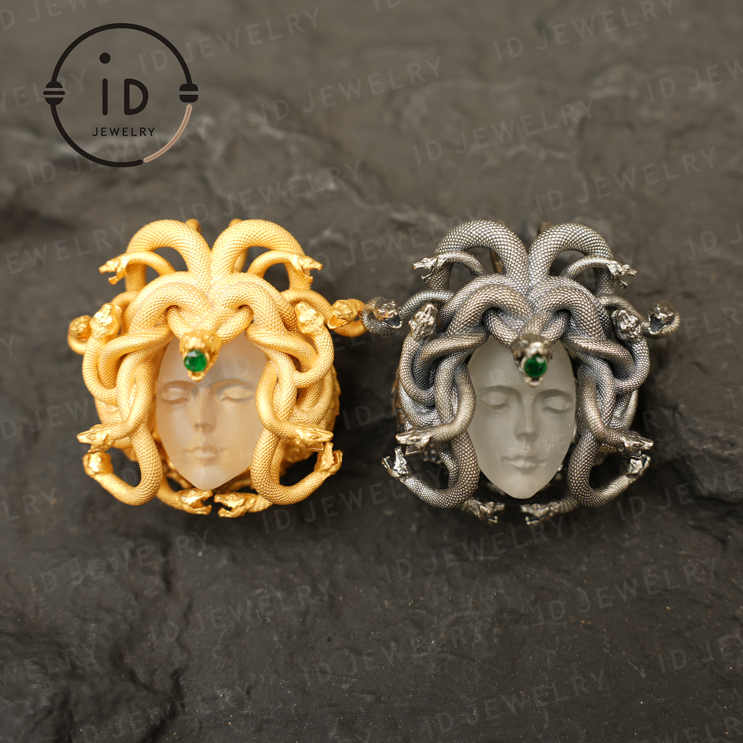 Medusa’s Sleeping Eye · Spiritual Pendant of the Resting Goddess · Third Eye as a Symbol of Insight and Inner Guidance