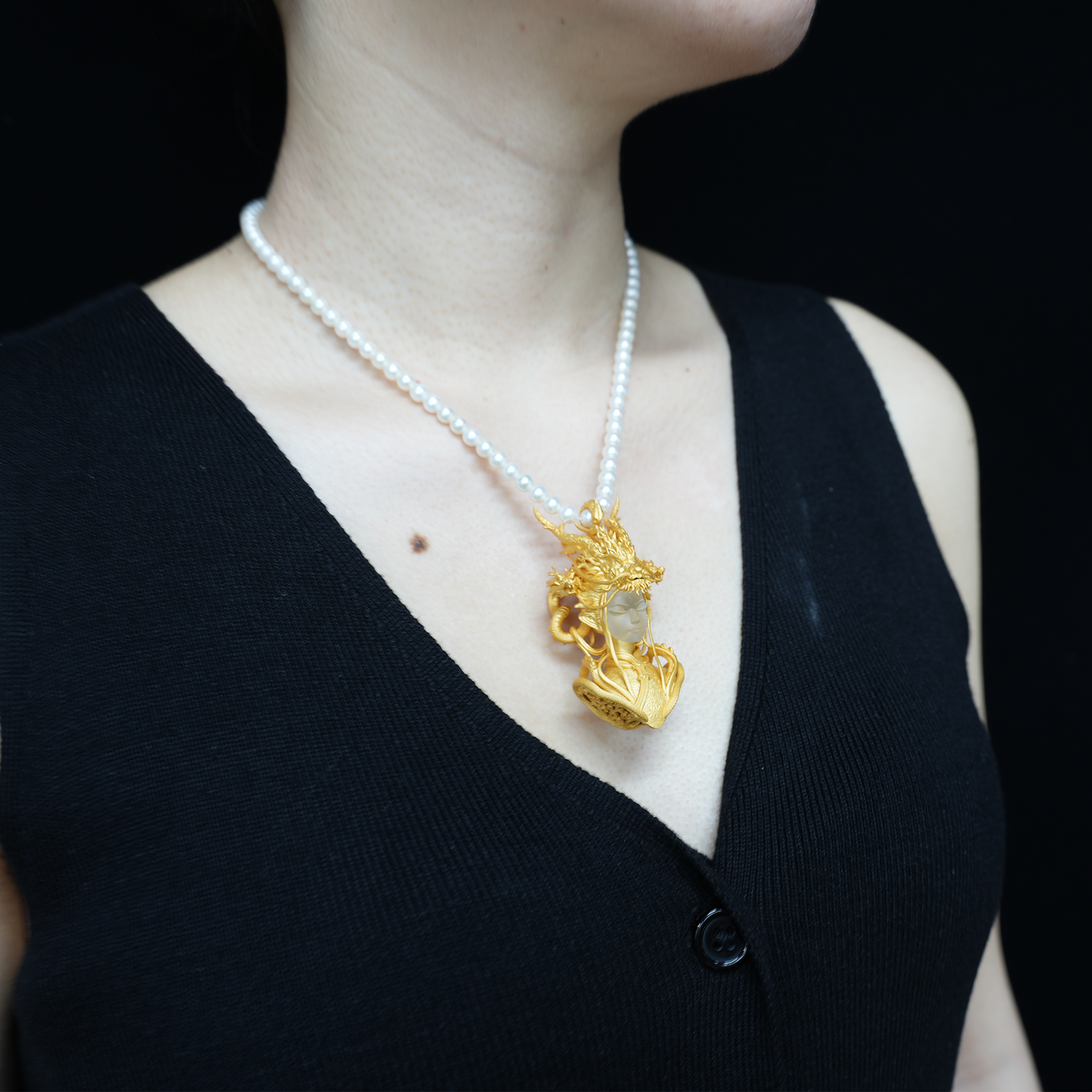 Golden Dragon Lady · Oath of the Twilight Light Pendant · Symbol of Dragon Spirit Protection