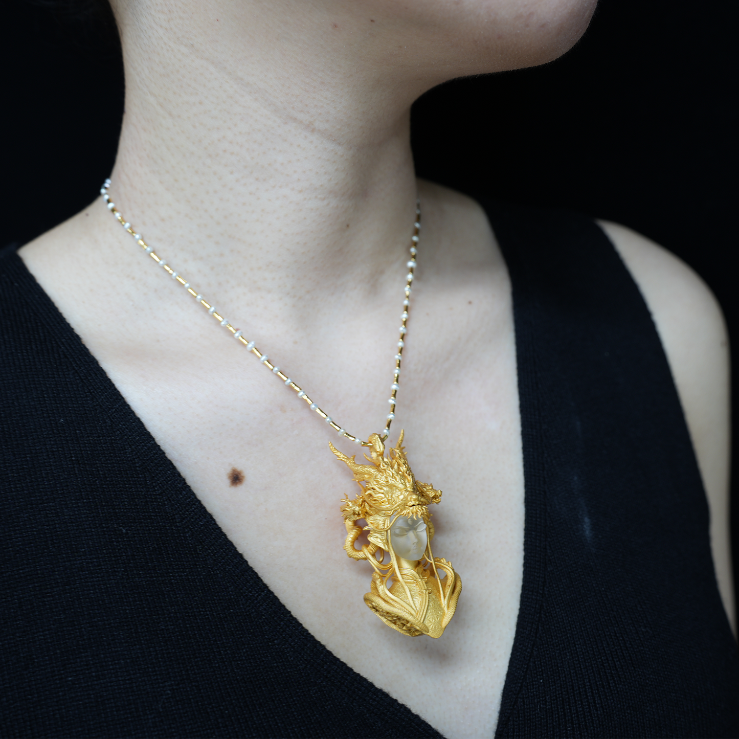 Golden Dragon Lady · Oath of the Twilight Light Pendant · Symbol of Dragon Spirit Protection