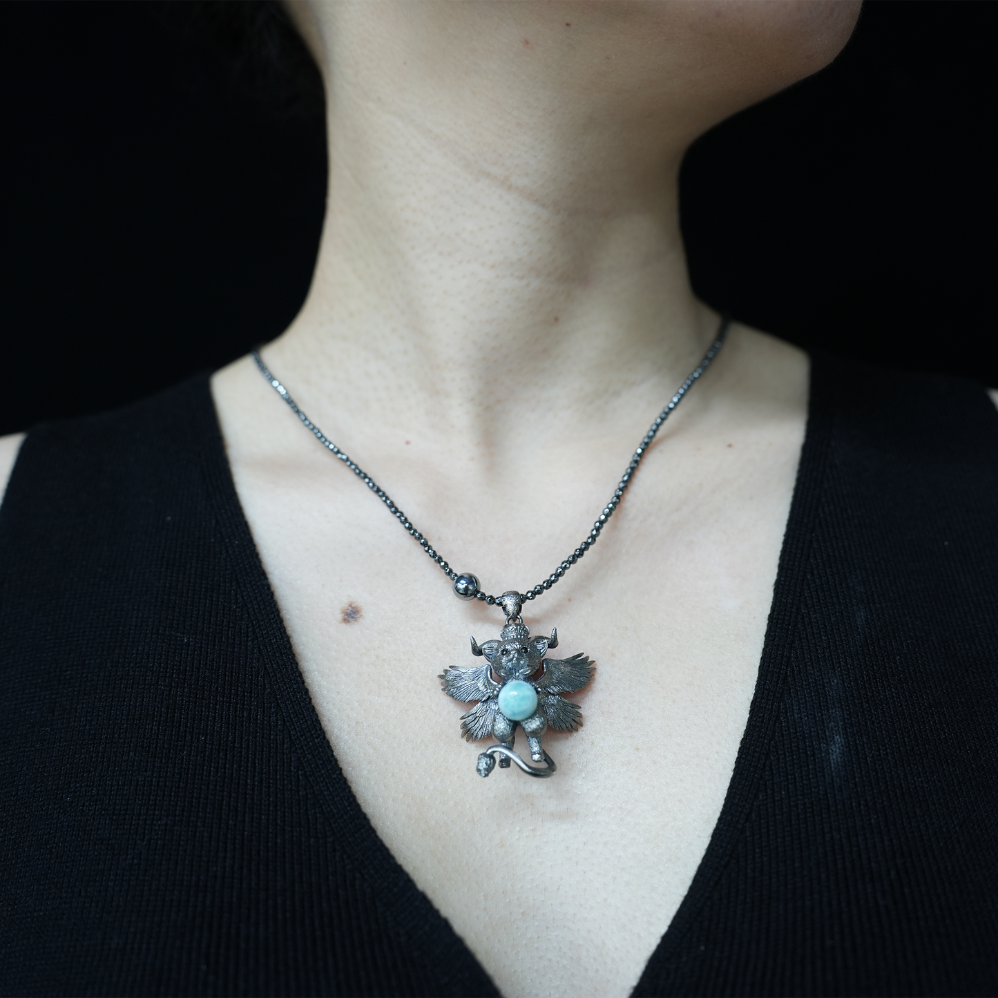 Guardian Angel Pendant · Spiritual Animal Totem · Symbol of Inner Peace and Protection · Gift for Meditation Lovers