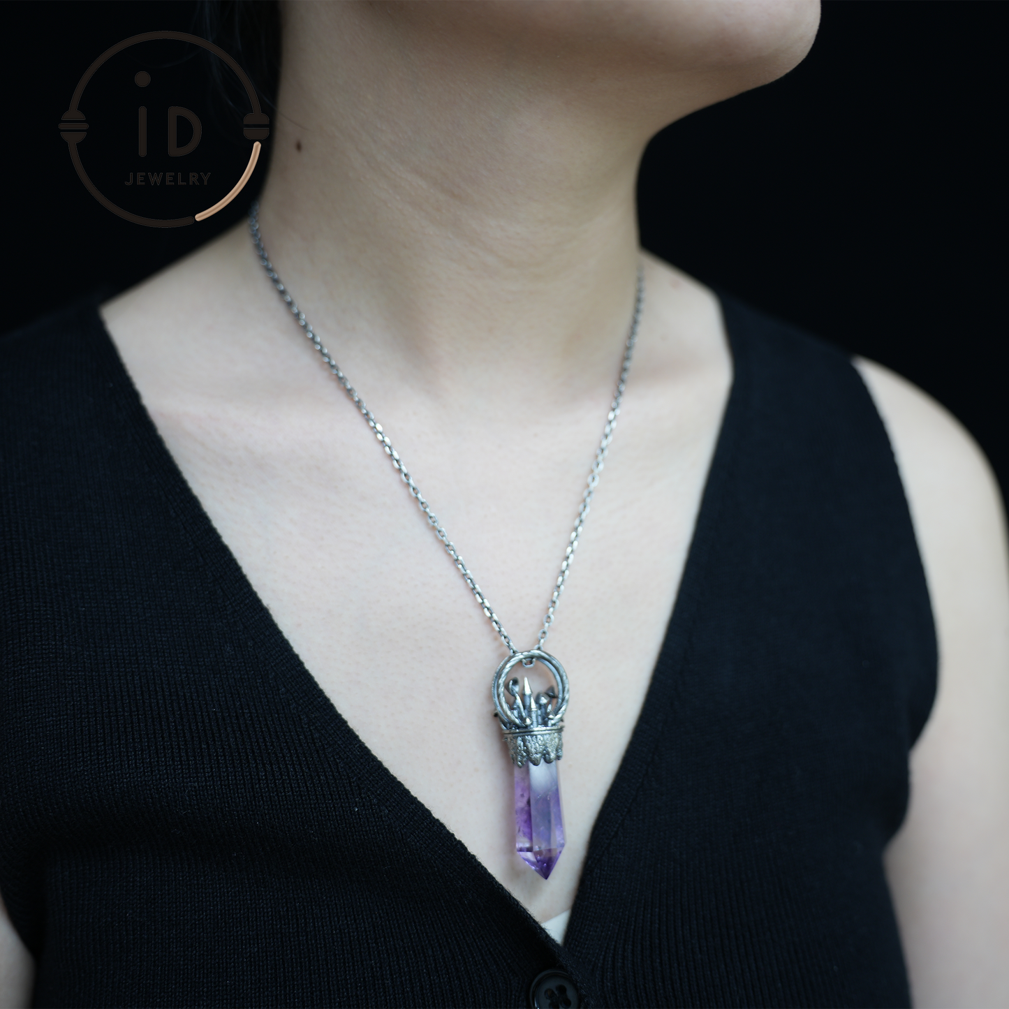 Handgefertigter Schlossanhänger, 925 Silber, Einzigartiger Fantasyschmuck, Magische Schlosskette, Perfektes Fantasygeschenk, Mystischer Schmuck
