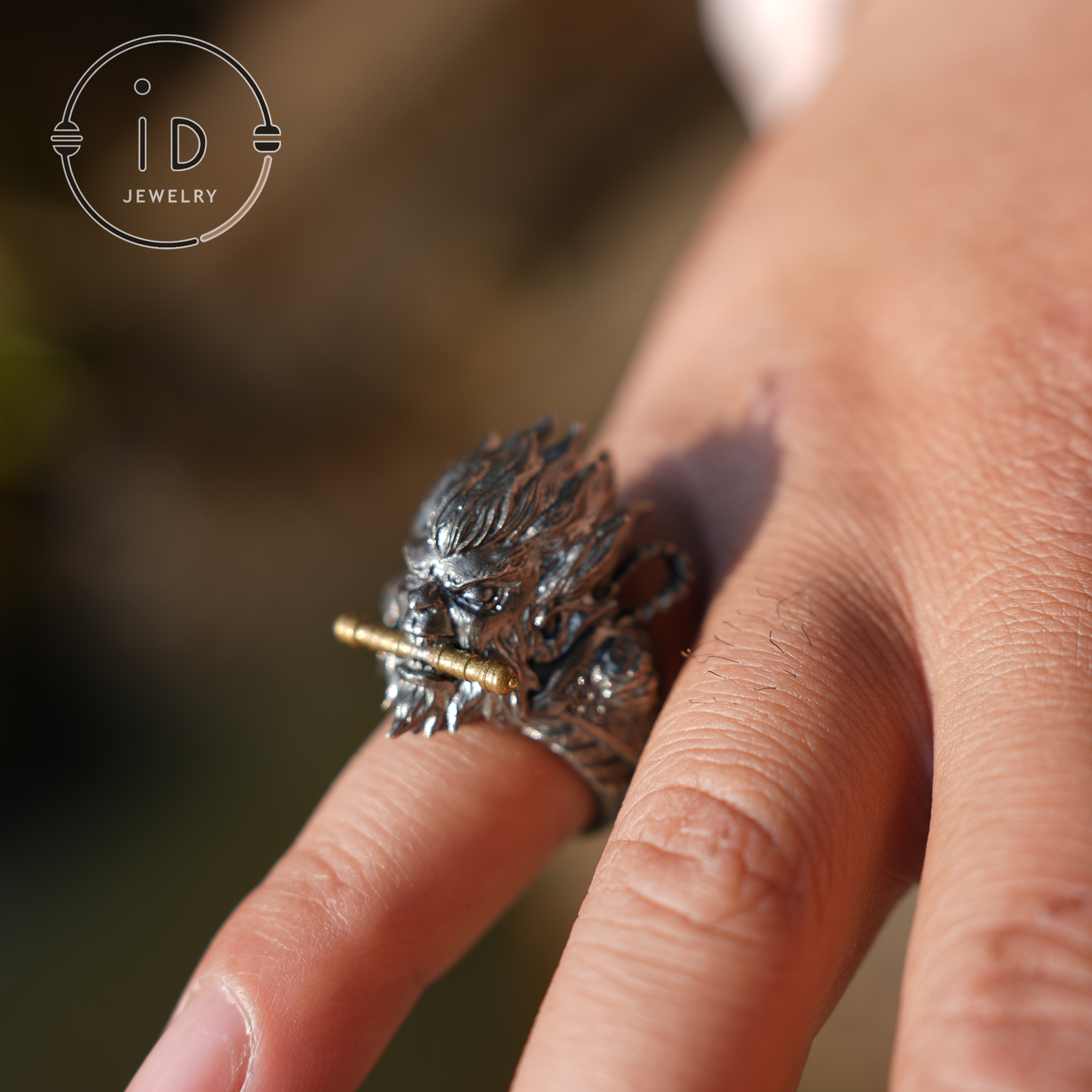 Wukong Ring - 925 Silver Gothic Design, Statement Jewelry for Fantasy Lovers