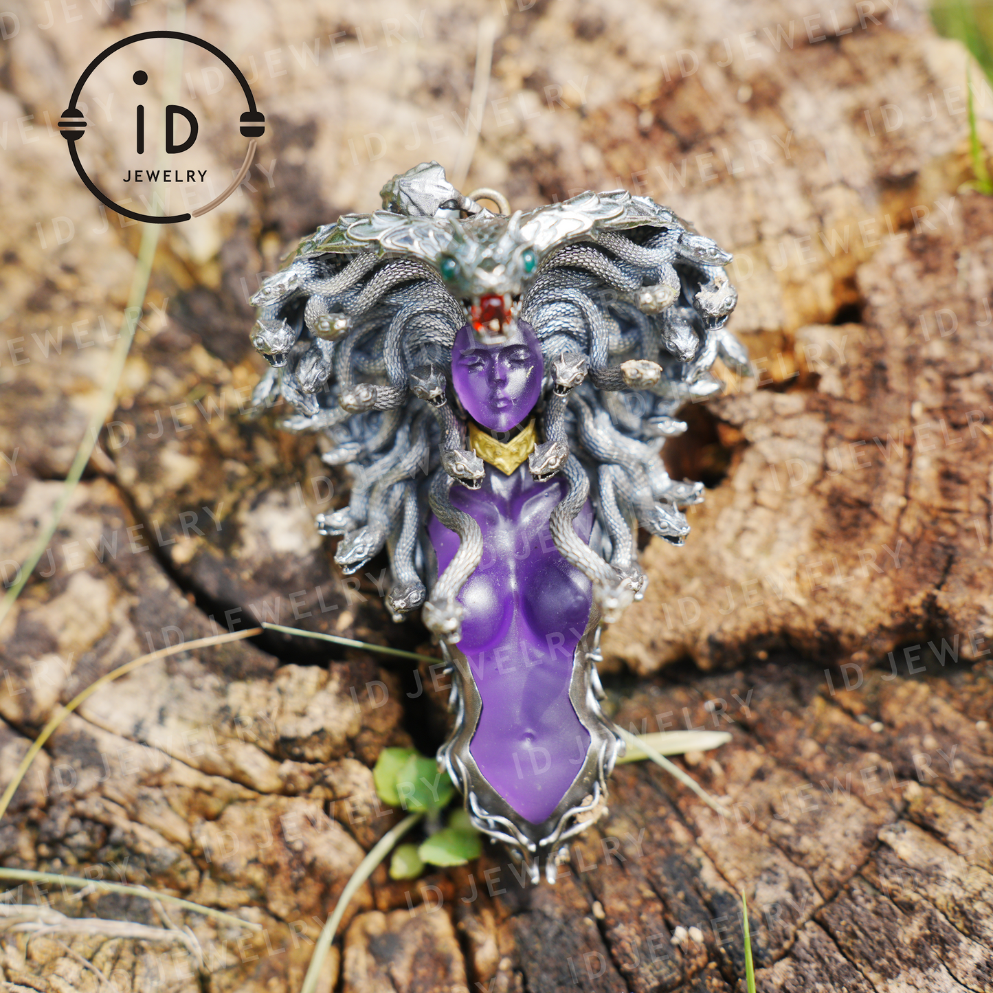 Handmade Gothic Medusa Necklace|Greek Myth Serpent Hair Jewelry Design|Symbol of Awakening, Inner Power and Spiritual Protection