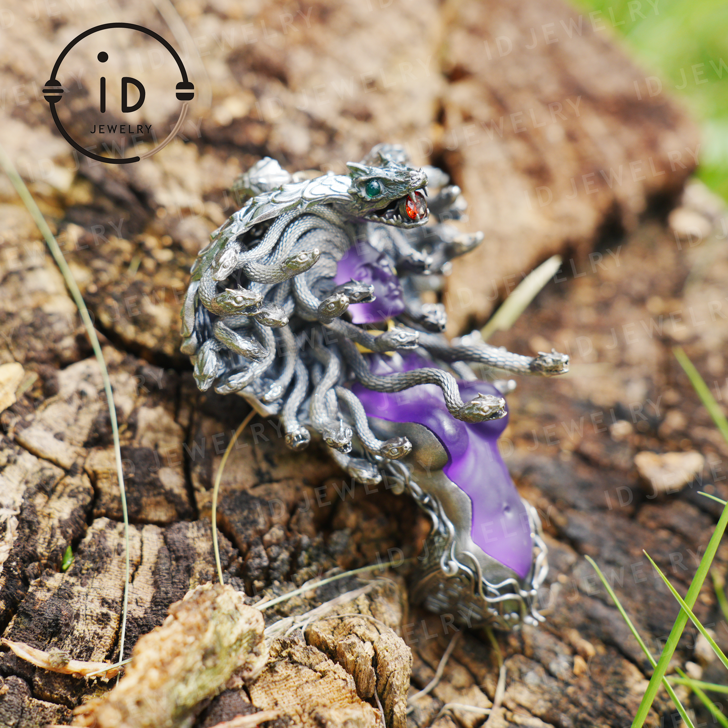Handmade Gothic Medusa Necklace|Greek Myth Serpent Hair Jewelry Design|Symbol of Awakening, Inner Power and Spiritual Protection