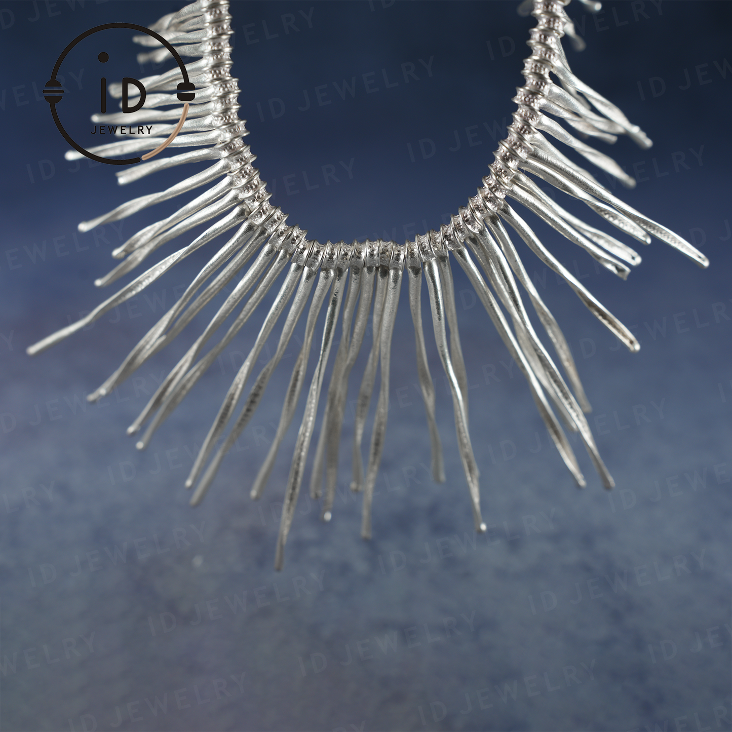 Handgemachte Boho Halskette, Fransen Halskette, Ethno Schmuck, Statement Silber Halskette, Vintage Boho Halskette, Festival Schmuck, Geschenk für Sie