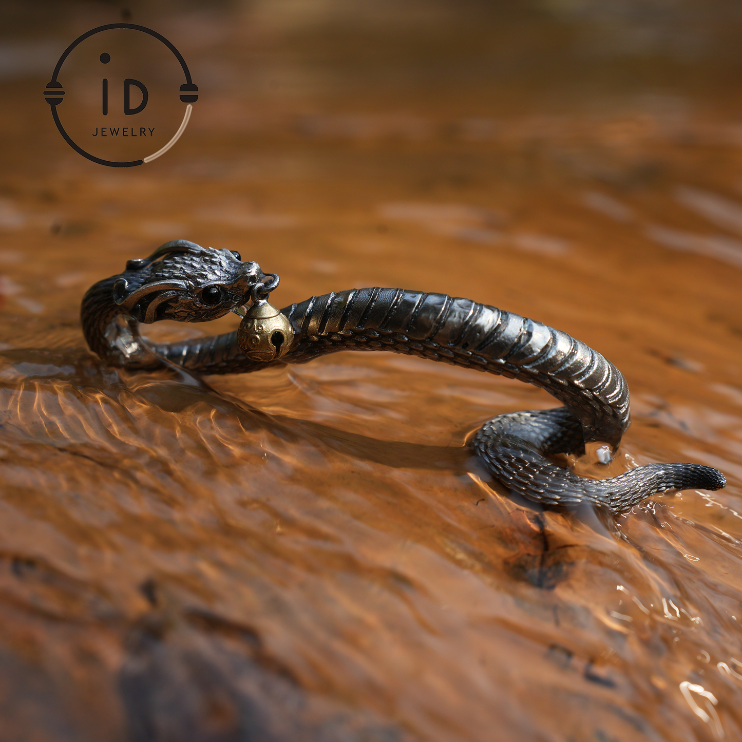 Eternal Coil Dragon Snake Brooch - 925 Sterling Silver| Handcrafted Serpent Design| Unique Fantasy Jewelry