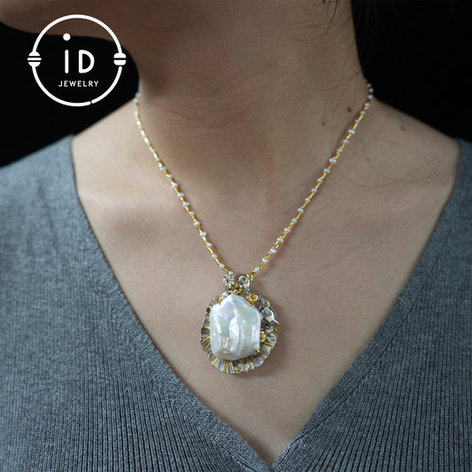 Leoparden-Brosche-Anhänger | Handgefertigter Barockperlenschmuck | Broschenanhänger mit doppeltem Verwendungszweck | Tierkunstschmuck | Fantasiegeschenk | Schutzamulett 