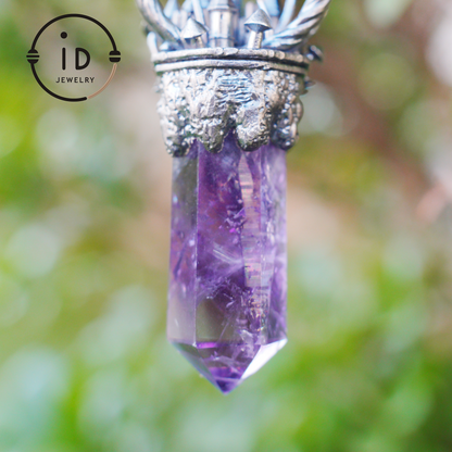 Handgefertigter Schlossanhänger, 925 Silber, Einzigartiger Fantasyschmuck, Magische Schlosskette, Perfektes Fantasygeschenk, Mystischer Schmuck