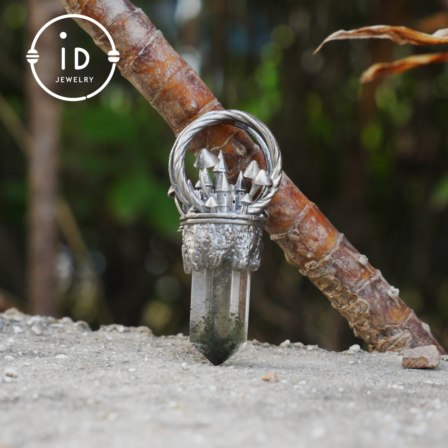 Handcrafted Castle Pendant, 925 Silver, Unique Fantasy Jewelry, Magic Castle Necklace, Perfect Fantasy Gift, Mystical Jewelry