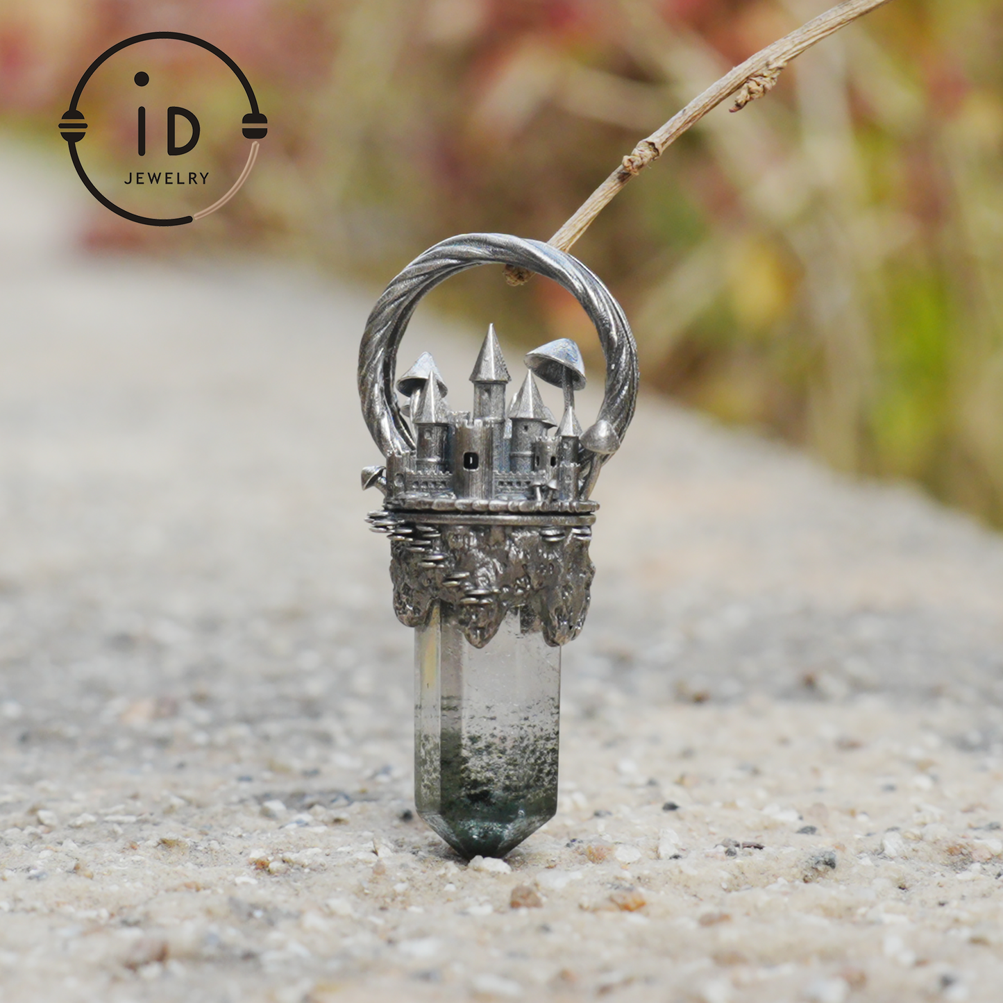 Handcrafted Castle Pendant, 925 Silver, Unique Fantasy Jewelry, Magic Castle Necklace, Perfect Fantasy Gift, Mystical Jewelry