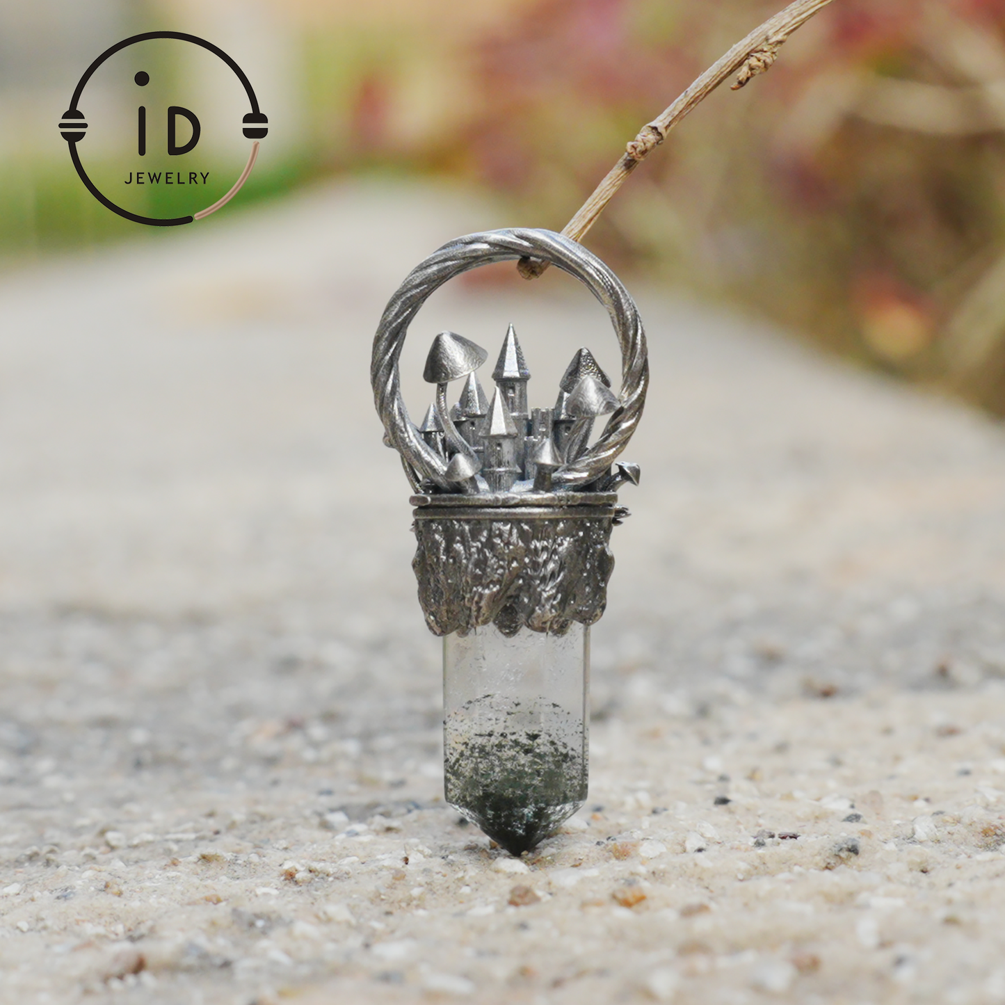 Handcrafted Castle Pendant, 925 Silver, Unique Fantasy Jewelry, Magic Castle Necklace, Perfect Fantasy Gift, Mystical Jewelry