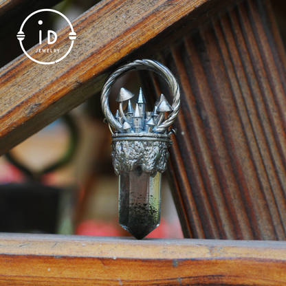Handcrafted Castle Pendant, 925 Silver, Unique Fantasy Jewelry, Magic Castle Necklace, Perfect Fantasy Gift, Mystical Jewelry