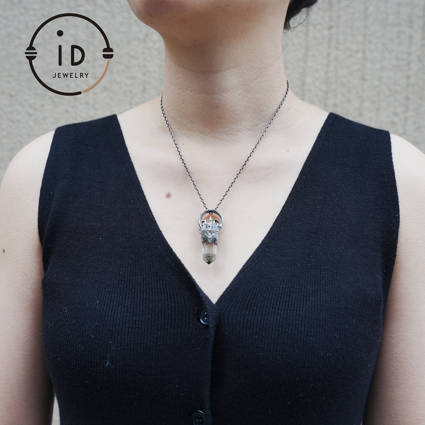 Handcrafted Castle Pendant, 925 Silver, Unique Fantasy Jewelry, Magic Castle Necklace, Perfect Fantasy Gift, Mystical Jewelry