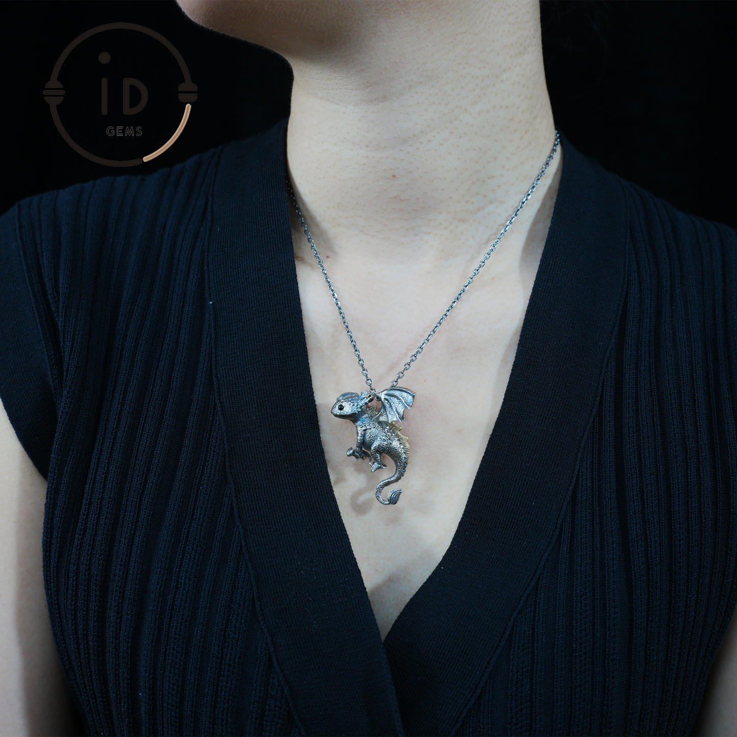 Mystic Little Dragon Guardian | Handcrafted Protective Pendant with Fantasy Flair | Symbolic Necklace for Someone Truly Special
