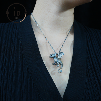 Mystic Little Dragon Guardian | Handcrafted Protective Pendant with Fantasy Flair | Symbolic Necklace for Someone Truly Special