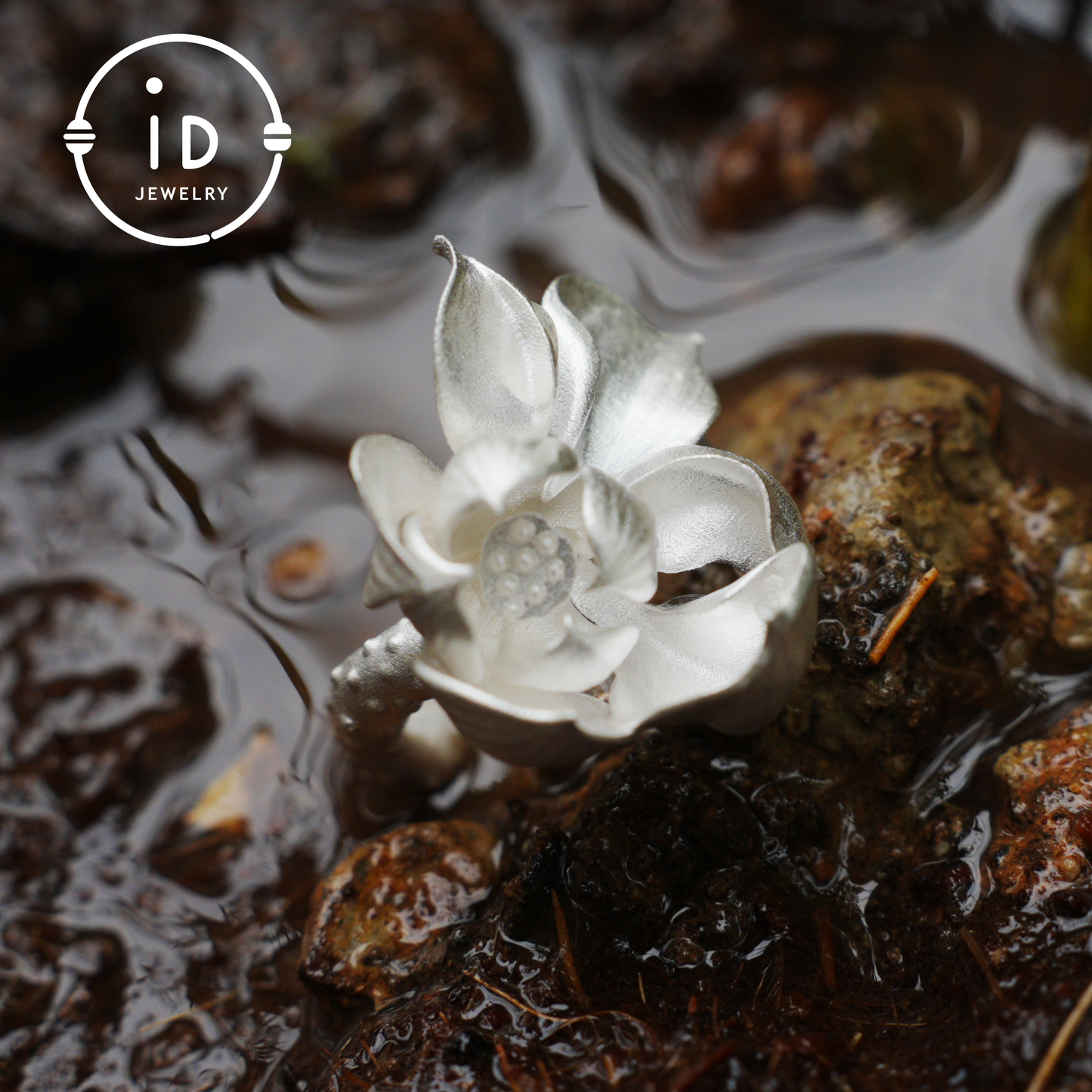 Lotus Ring in 925 Sterling Silver, Handmade Blossom Ring in Zen Style, Botanical Jewelry Gift for Her, Symbol of Inner Peace