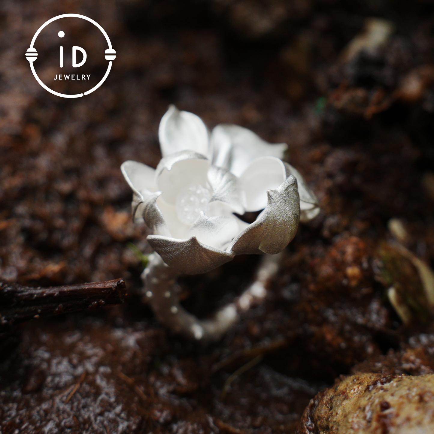 Lotus Ring in 925 Sterling Silver, Handmade Blossom Ring in Zen Style, Botanical Jewelry Gift for Her, Symbol of Inner Peace