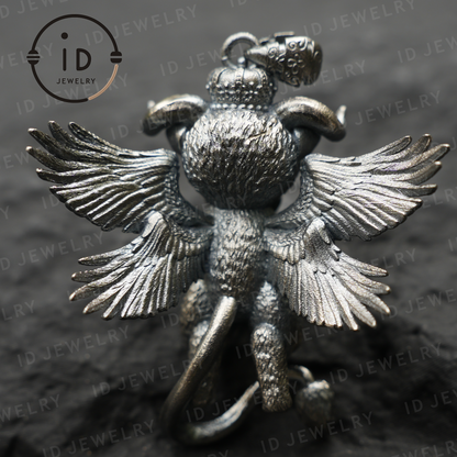 Guardian Angel Pendant · Spiritual Animal Totem · Symbol of Inner Peace and Protection · Gift for Meditation Lovers