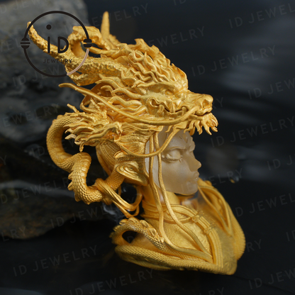 Golden Dragon Lady · Oath of the Twilight Light Pendant · Symbol of Dragon Spirit Protection