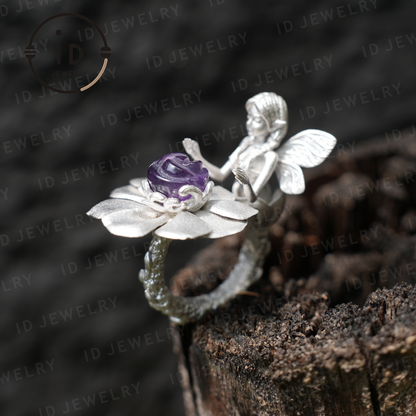 Flower Language Dreamkeeper Ring · Opa Goddess Soul Symbol · Protection of Wishes and Inspiration · Jewelry of Dream Fulfillment
