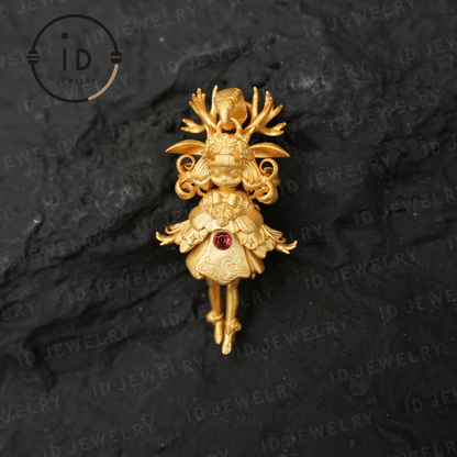 Deer Guardian Pendant · Artemis Spiritual Symbol · Life Protection & Inner Courage Symbol · Natural Energy Jewelry
