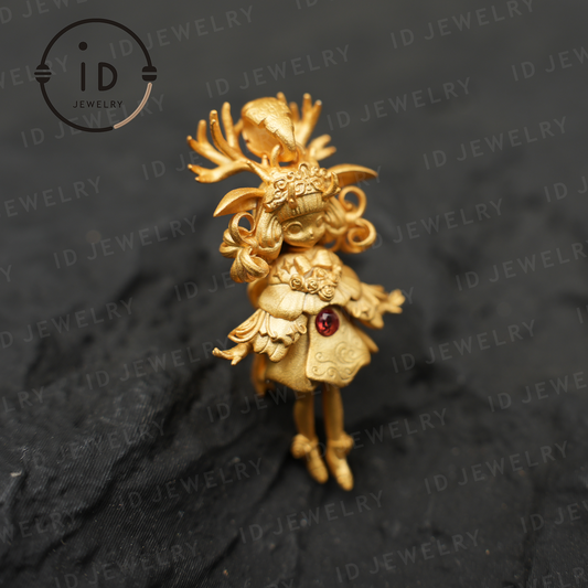 Deer Guardian Pendant · Artemis Spiritual Symbol · Life Protection & Inner Courage Symbol · Natural Energy Jewelry