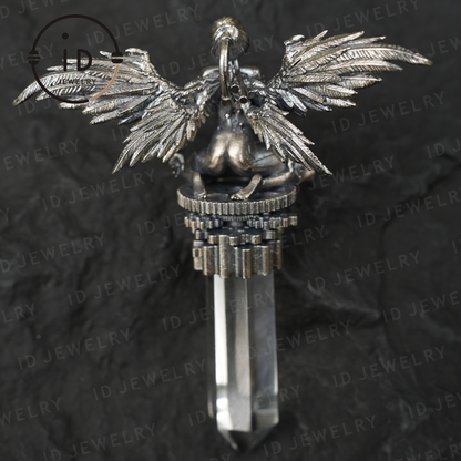 Project O-9: Legacy of Light Core Pendant · Symbol of the Lightkeeper's Body · Cyberpunk Sci-Fi Style