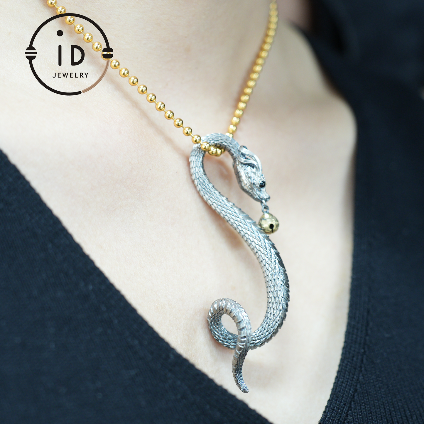 Eternal Coil Dragon Snake Brooch - 925 Sterling Silver| Handcrafted Serpent Design| Unique Fantasy Jewelry