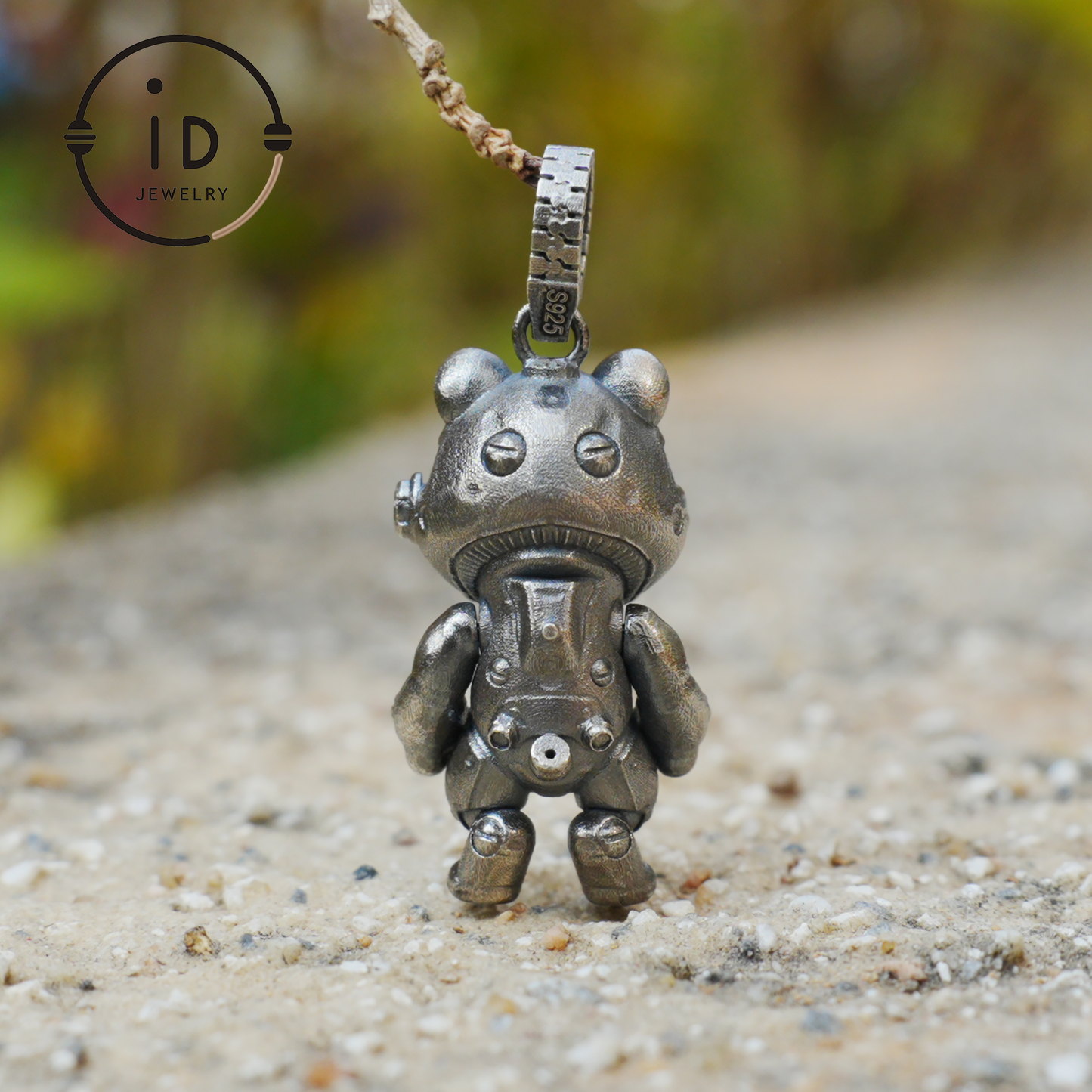 925 silver pendant with abalone shell & red garnet, handmade animal totem necklace in gothic fairytale style, gift for her, birthday