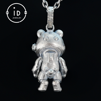 925 silver pendant with abalone shell & red garnet, handmade animal totem necklace in gothic fairytale style, gift for her, birthday