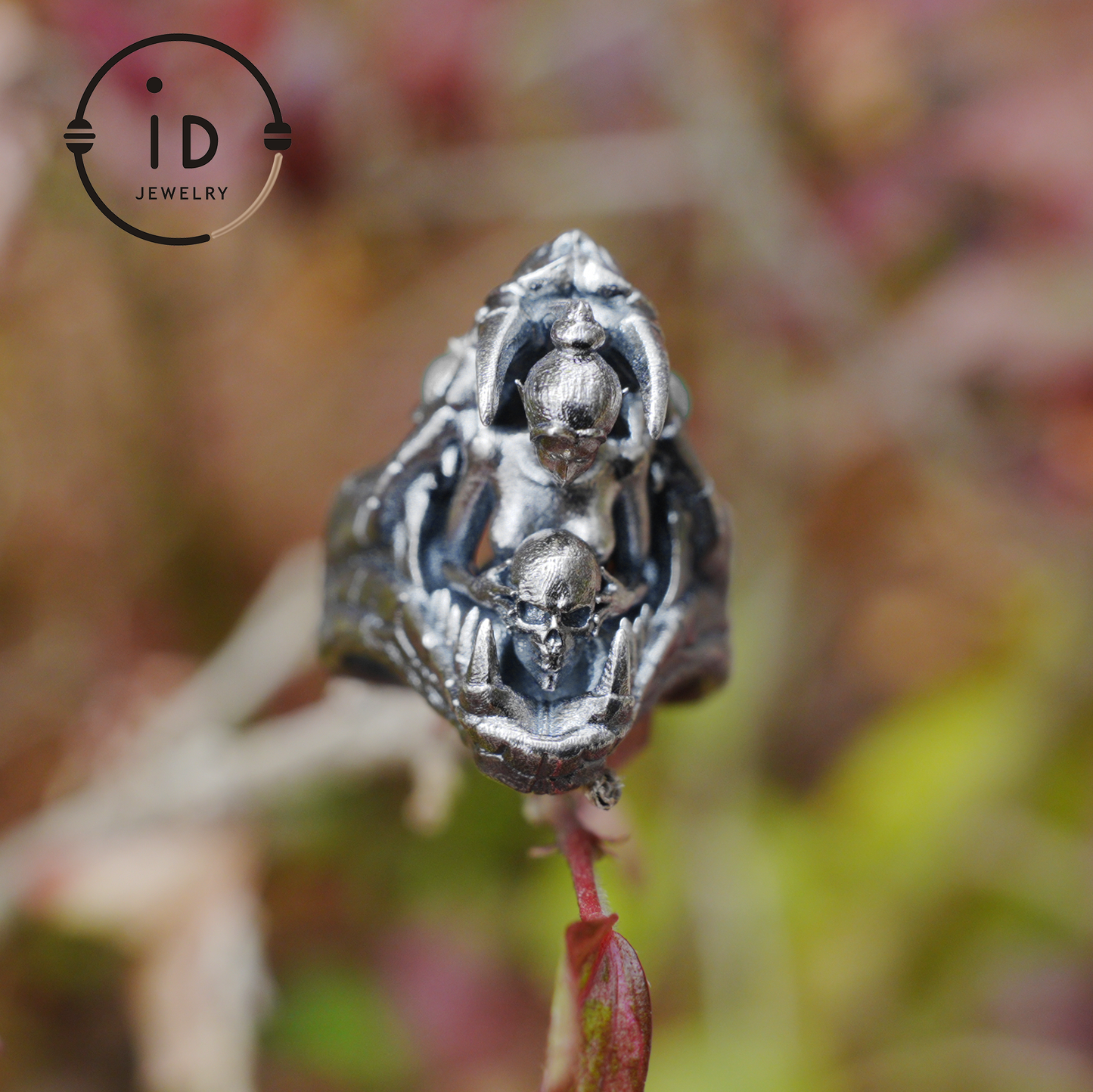 Adjustable Snake Ring Silver Gothic Tribal Totem Jewelry with Green Jade Symbolic Statement Ring Unique Gift for Men and Women