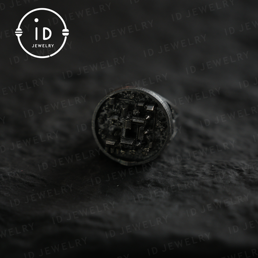 Handmade Cyberpunk Ring | Industrial Jewelry | Microchip Design | Gothic Geek Ring