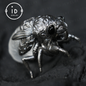 Cicada Pendant with White Crystal – Handmade Protective Amulet – Vintage & Mystical Jewelry